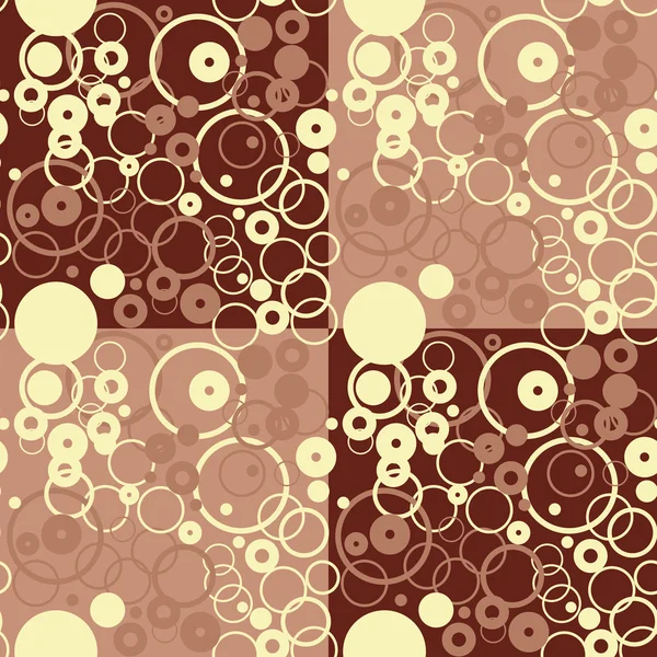 Éléments décoratifs sur fond brun — Image vectorielle