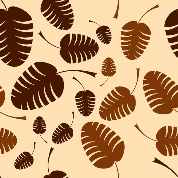 Kahverengi yapraklar — Stok Vektör