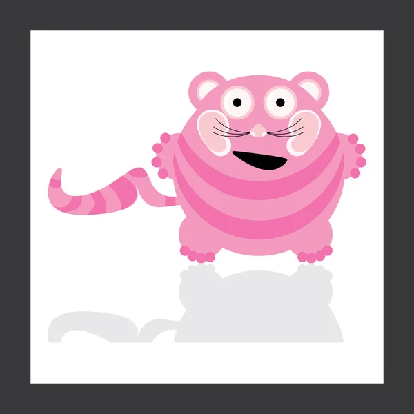 粉红色的动物 — 图库矢量图片