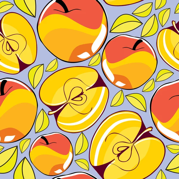 Modèle sans couture Apple — Image vectorielle