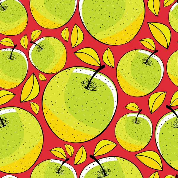 苹果无缝模式 — 图库矢量图片