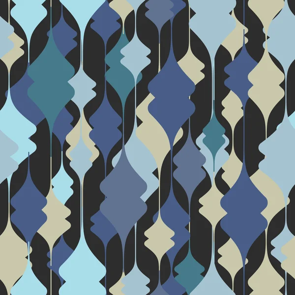 Färgglada dekorativa sömlös - mönster — Stock vektor
