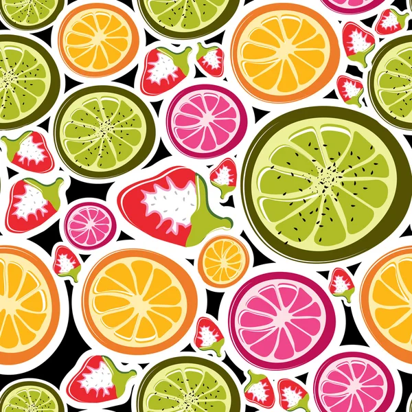 Fruits sans couture — Image vectorielle