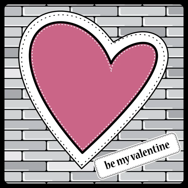 Srdce Valentýna pozadí — Stockový vektor