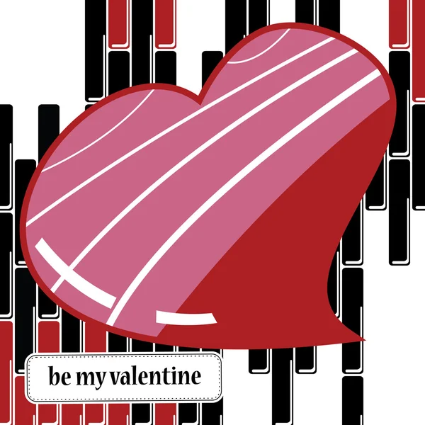Srdce Valentýna pozadí — Stockový vektor