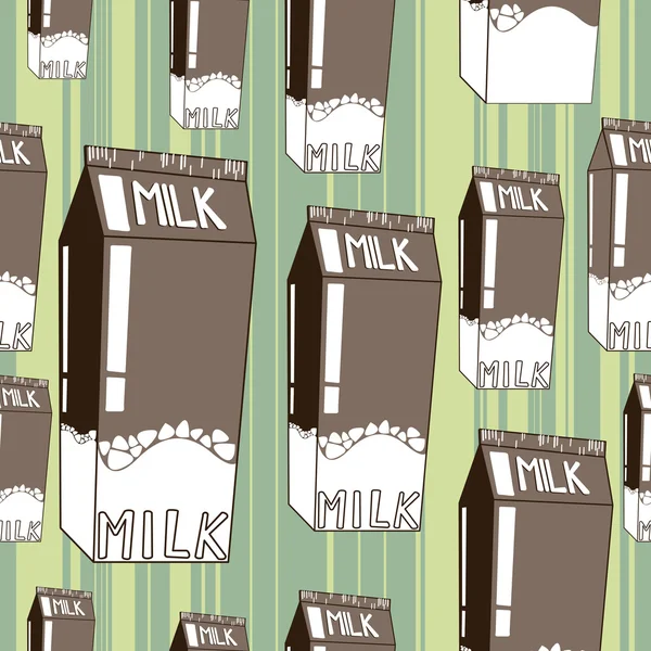 シームレスなチョコレート ミルク — ストックベクタ