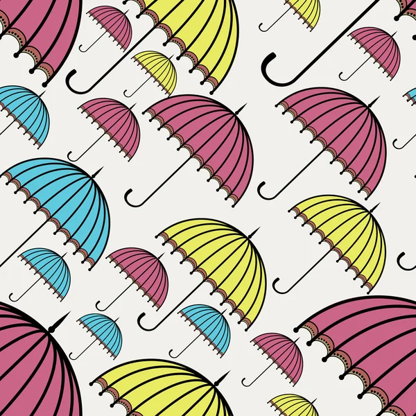 Regenschirm nahtlos — Stockvektor