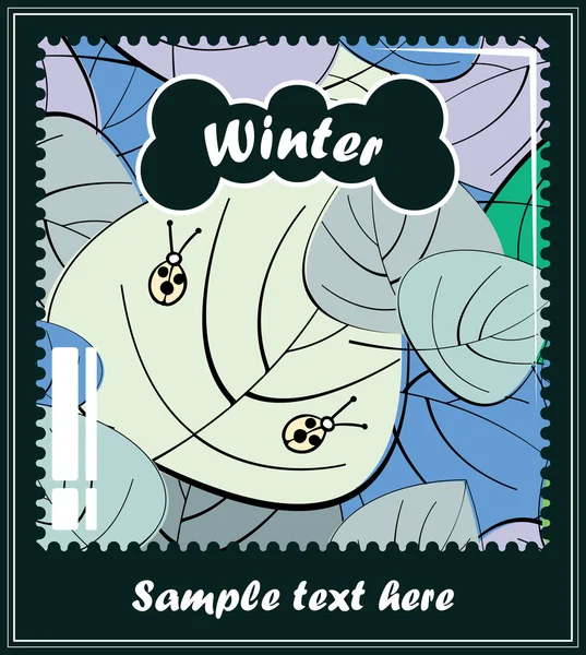 Winter season — Stock Vector