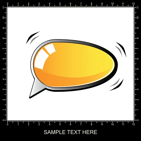 3D chat and thought bubble - vector — Stock Vector