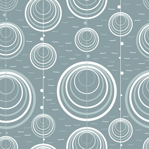 Cercle décoratif sur fond bleu — Image vectorielle