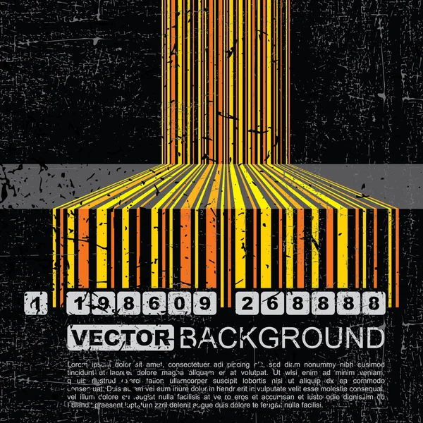 Grange barcode achtergrond - vector — Stockvector