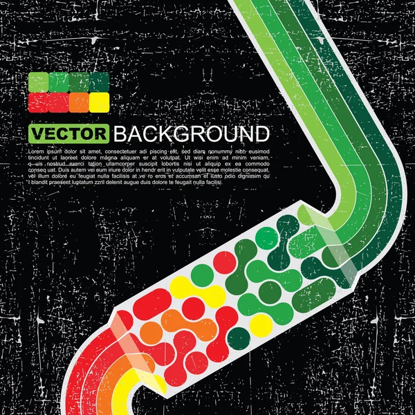 Színes retro grunge háttér - vektor — Stock Vector