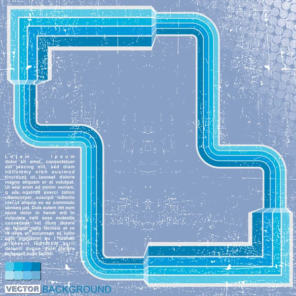 Синій ретро гранжевий фон вектор — стоковий вектор