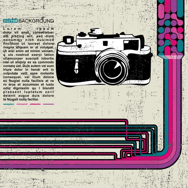 Caméra rétro — Image vectorielle