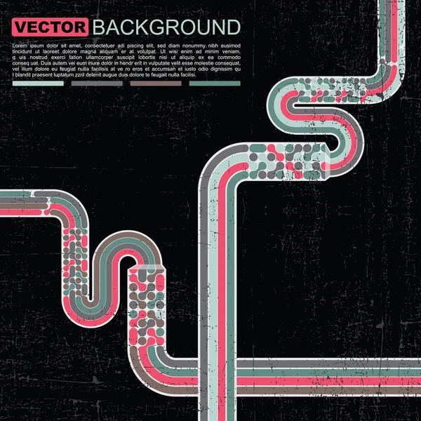 Barevné retro grunge pozadí - vektor — Stockový vektor