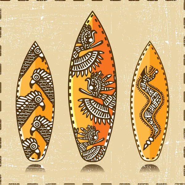 Ιστιοσανίδες εικονίδιο (Vector tiki aloha σχεδιασμό του φορέα) — Διανυσματικό Αρχείο