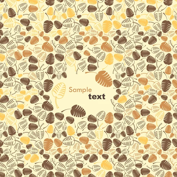 Färgglada löv - sömlösa mönster — Stock vektor
