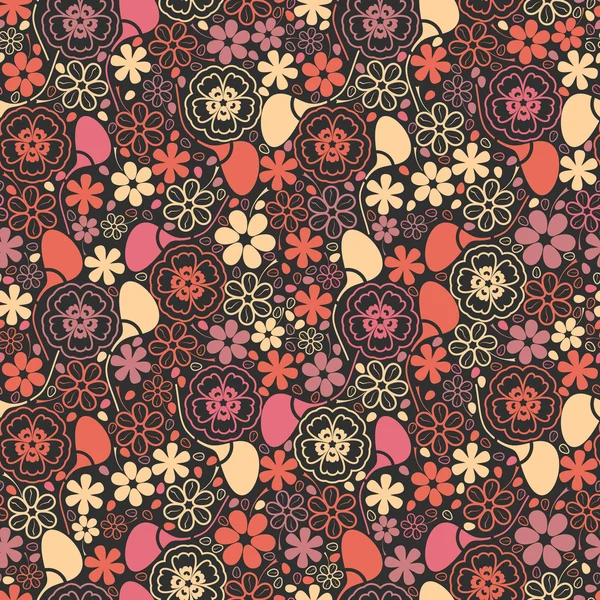 Hojas coloridas - patrón sin costuras — Archivo Imágenes Vectoriales