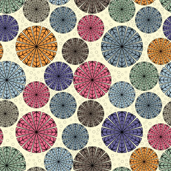 Kleurrijke decoratieve naadloze - patroon — Stockvector