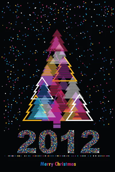 Neujahrskarte — Stockvektor