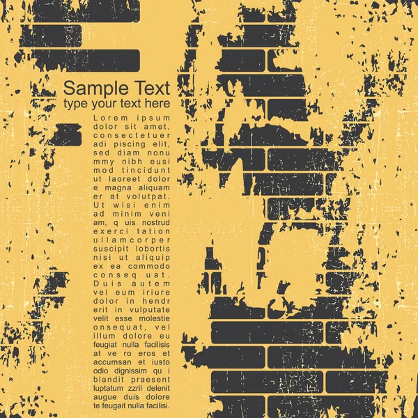 Abstrait fond de mur grunge — Image vectorielle