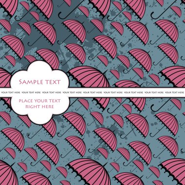 Hediyeler ve kartpostallar, vektör çizim için şablon kartları