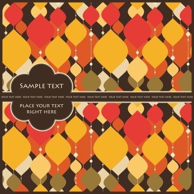 Hediyeler ve kartpostallar, vektör çizim için şablon kartları