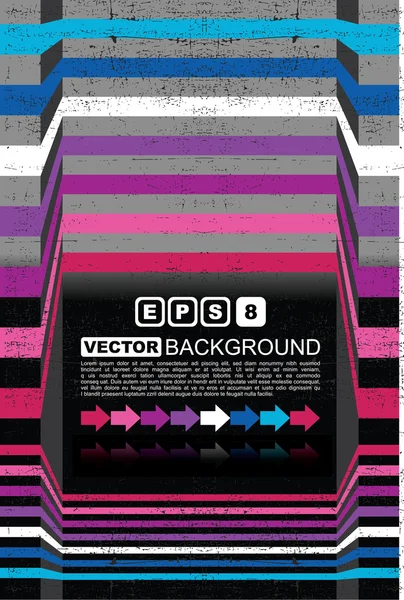 Colorful retro grunge background - vector — Stock Vector