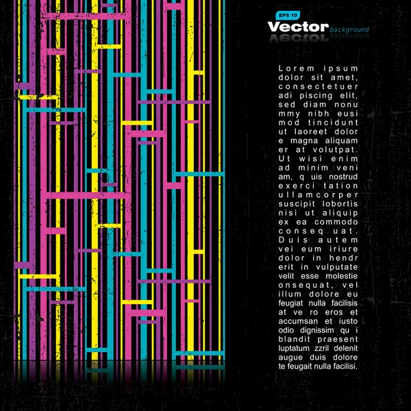 Fond grunge rétro coloré - vecteur — Image vectorielle