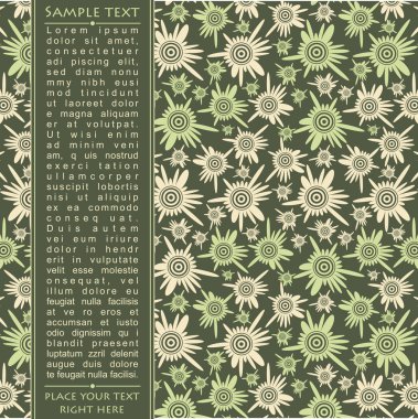 Hediyeler ve kartpostallar, vektör çizim için şablon kartları