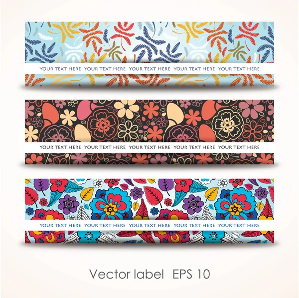 Plantilla de tarjetas para regalos y postales, ilustración vectorial — Vector de stock