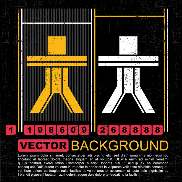 Barevné muž na pozadí grunge - vektor — Stockový vektor