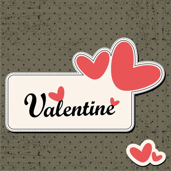 Valentin-napi üdvözlőlap — Stock Vector