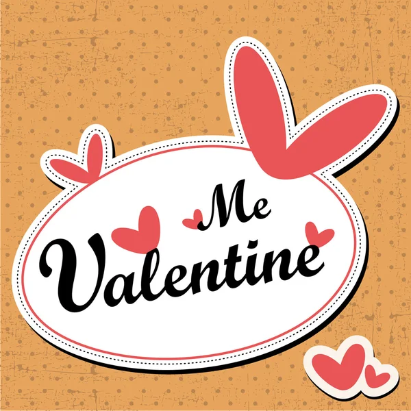 Valentine den karta — Stockový vektor