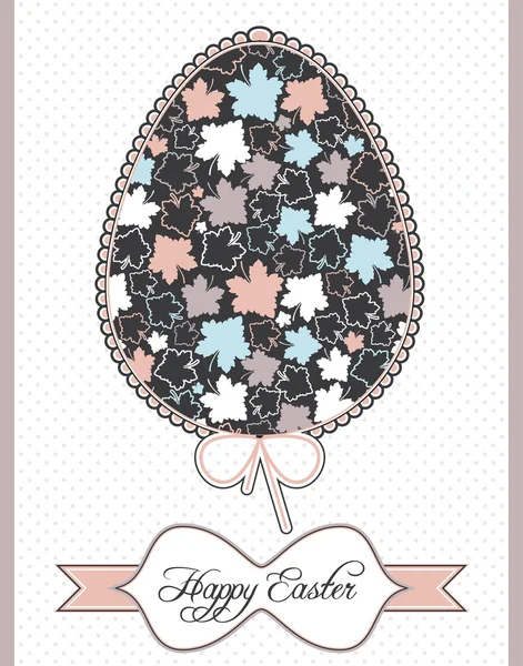 Cartolina delle uova di Pasqua — Vettoriale Stock