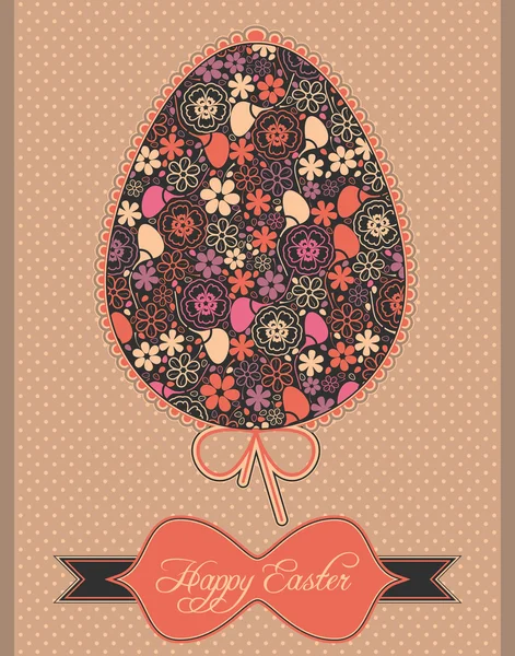 Wielkanoc jaja pocztówka — Wektor stockowy