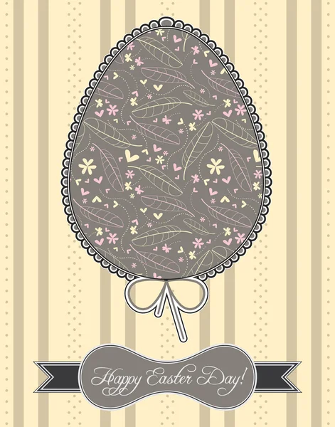 Paskalya yumurtaları kartpostal — Stok Vektör