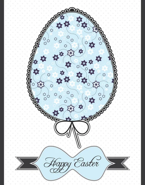 Húsvéti tojás képeslap — Stock Vector