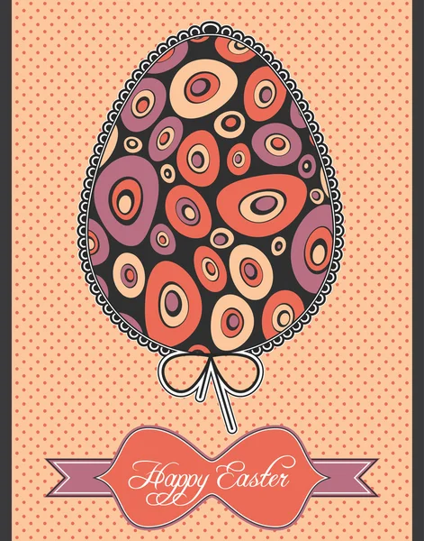 Velikonoční vejce pohlednice — Stockový vektor