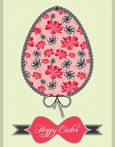 Easter eggs postcard — Stock Vector