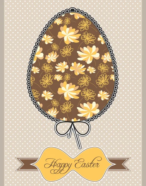 Påsk ägg vykort — Stock vektor