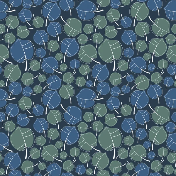 Blätter - nahtloses Muster — Stockvektor