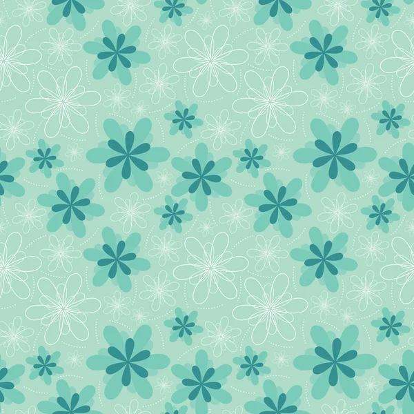 꽃-완벽 한 패턴 — 스톡 벡터