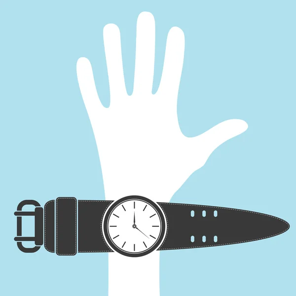 stock vector Hand and watches