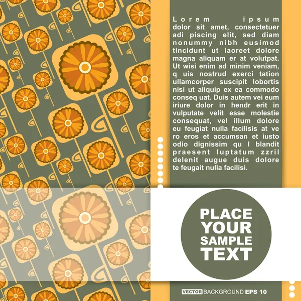 Diseño de marco de plantilla para tarjeta de felicitación — Archivo Imágenes Vectoriales