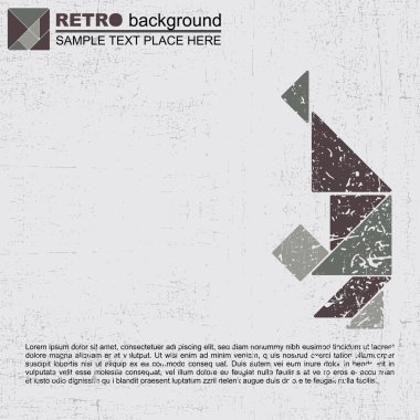 Grunge tangram