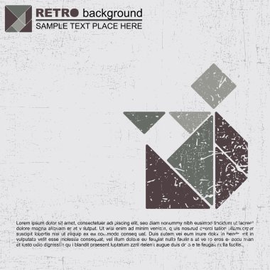 Grunge tangram