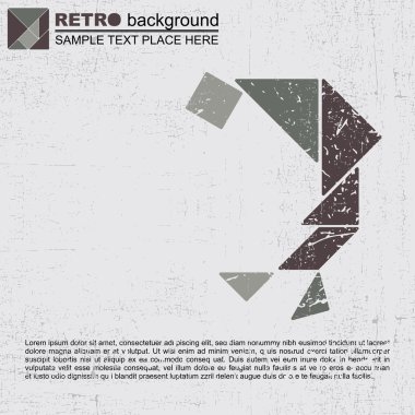 Grunge tangram