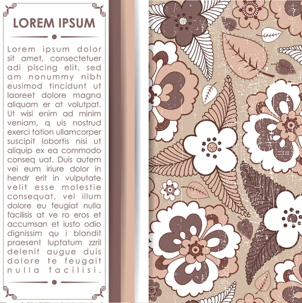 Картка з різнокольоровими квітами — стоковий вектор