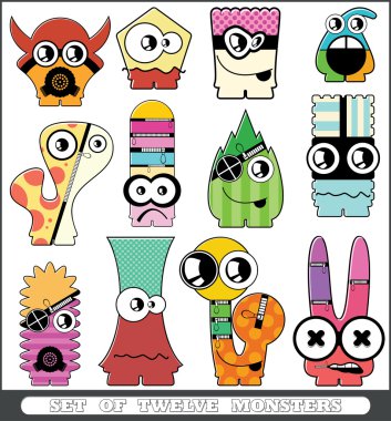 Monster seamless clipart